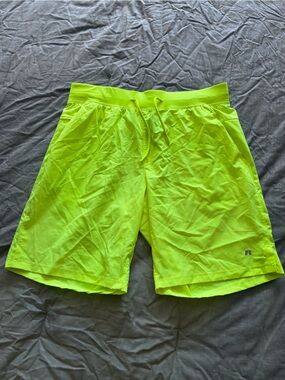 Russell Athletic Neon Yellow Athletic Shorts